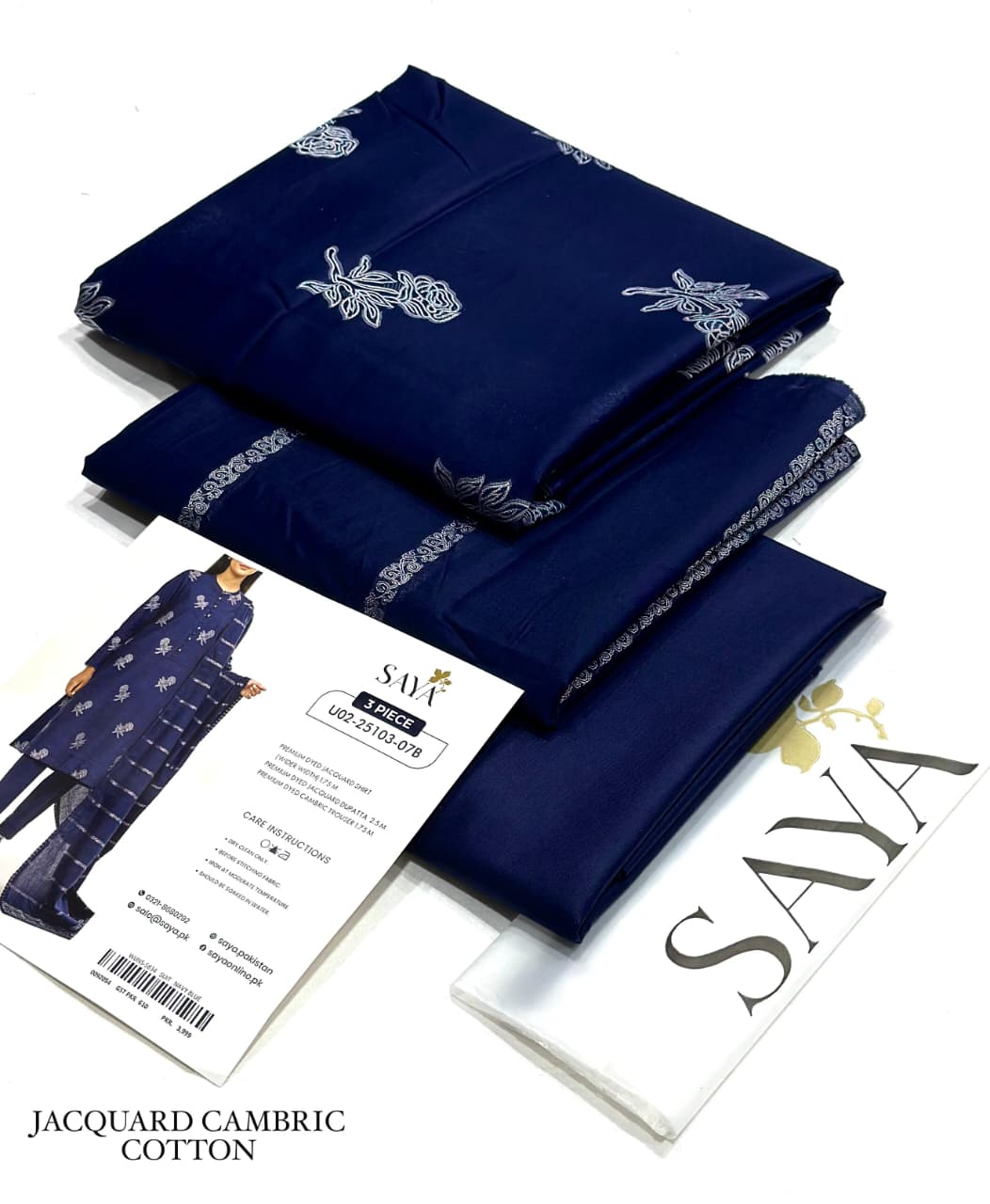 Saya 3PC Jacquard Suit