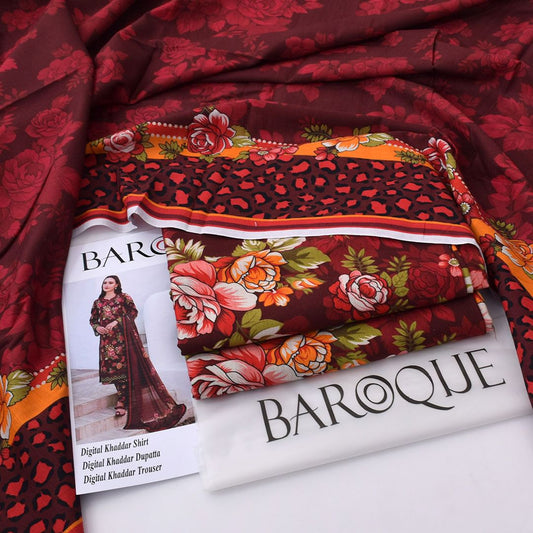 Premium Winter Khaddar 3PC Suit