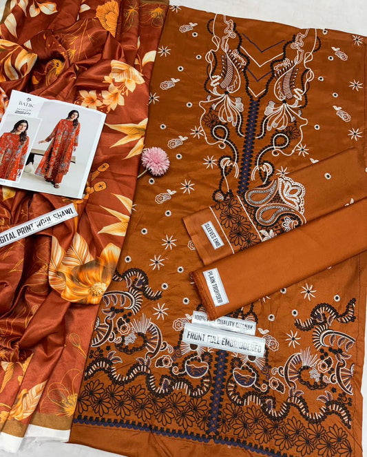 Batik 3080 Dhanak Emb Suit