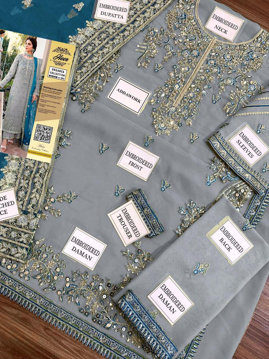 Akbar Aslam Luxe Organza Suit