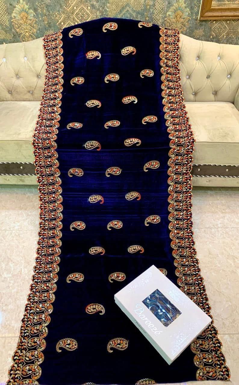 Ladies Premium Velvet Shawls