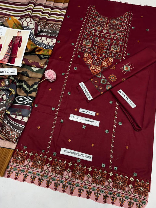 Kayseria Dhanak Emb Suit