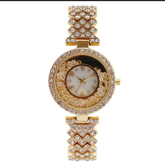Fashion Watch Popular Fashion Diamond Women's Watch Quartz Leisure Watches for Women Luxury Watch (Without Box)