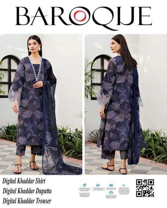 Premium Winter Khaddar 3PC Suit