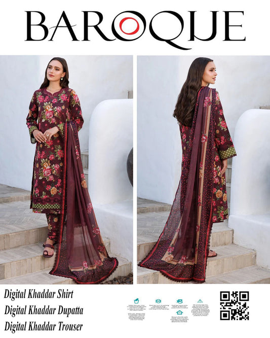 Premium Winter Khaddar 3PC Suit