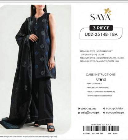 Saya 3PC Jacquard Suit