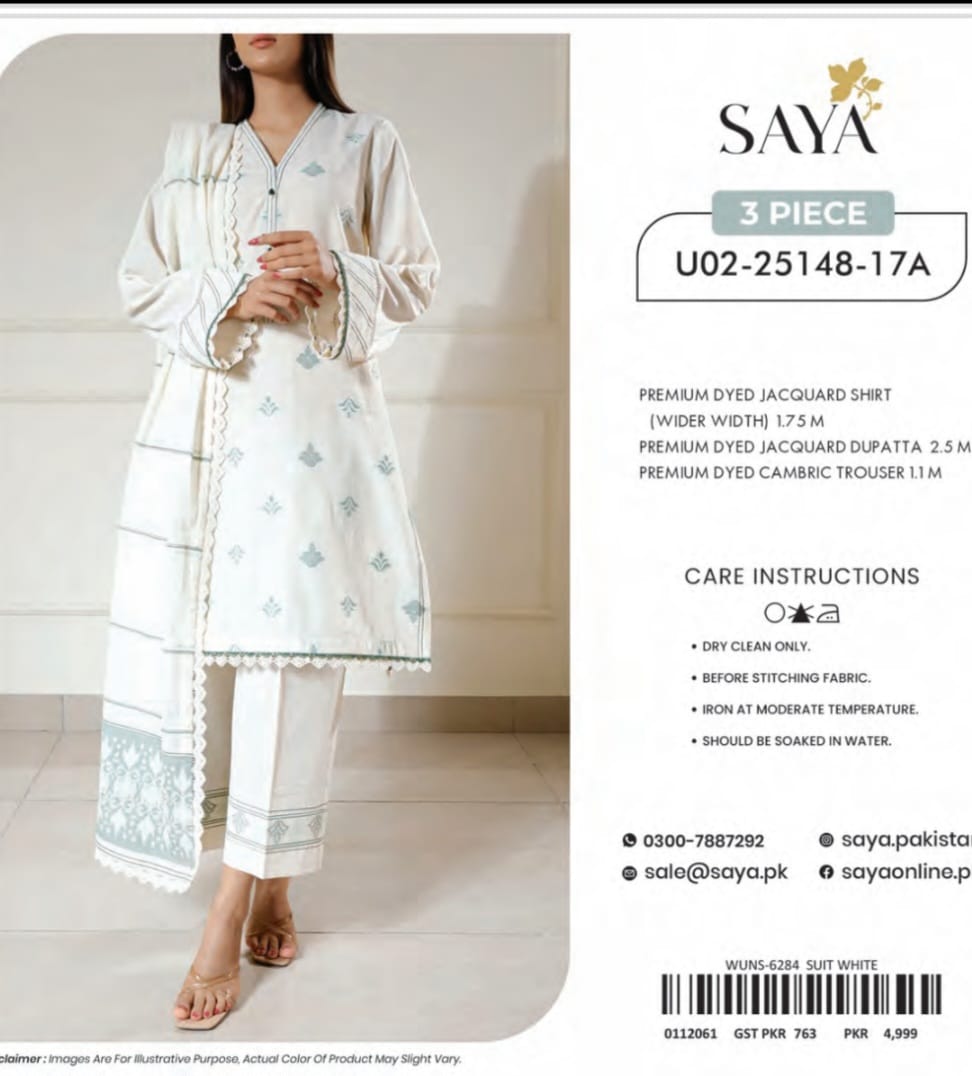 Saya 3PC Jacquard Suit
