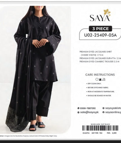 Saya 3PC Jacquard Suit