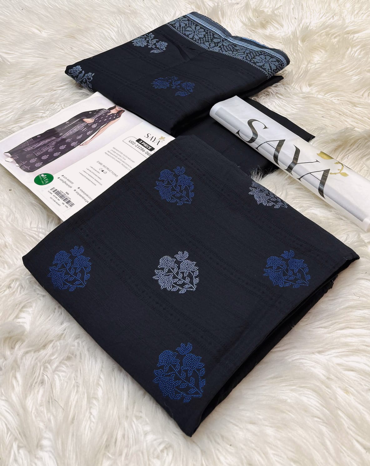 Saya 3PC Jacquard Suit