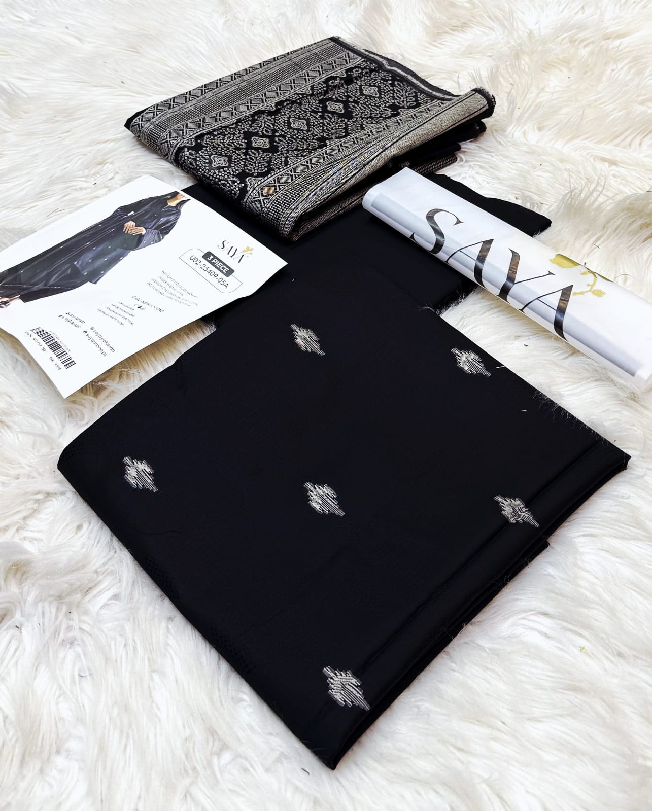 Saya 3PC Jacquard Suit