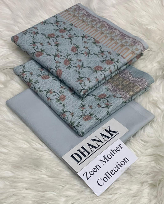 Zeen Dhanak Digital Print Suit
