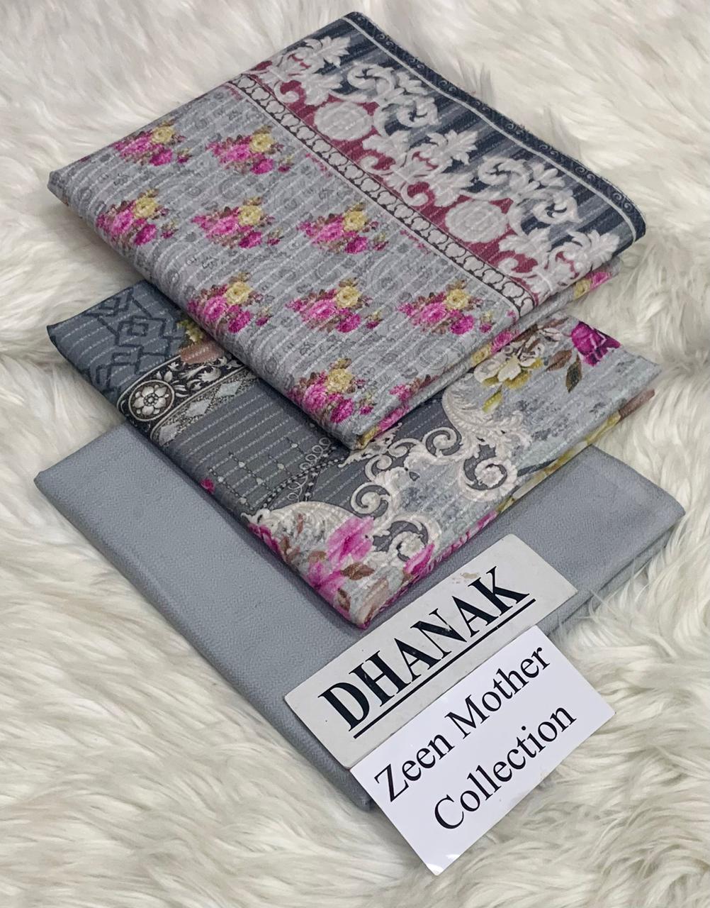 Zeen Dhanak Digital Print Suit