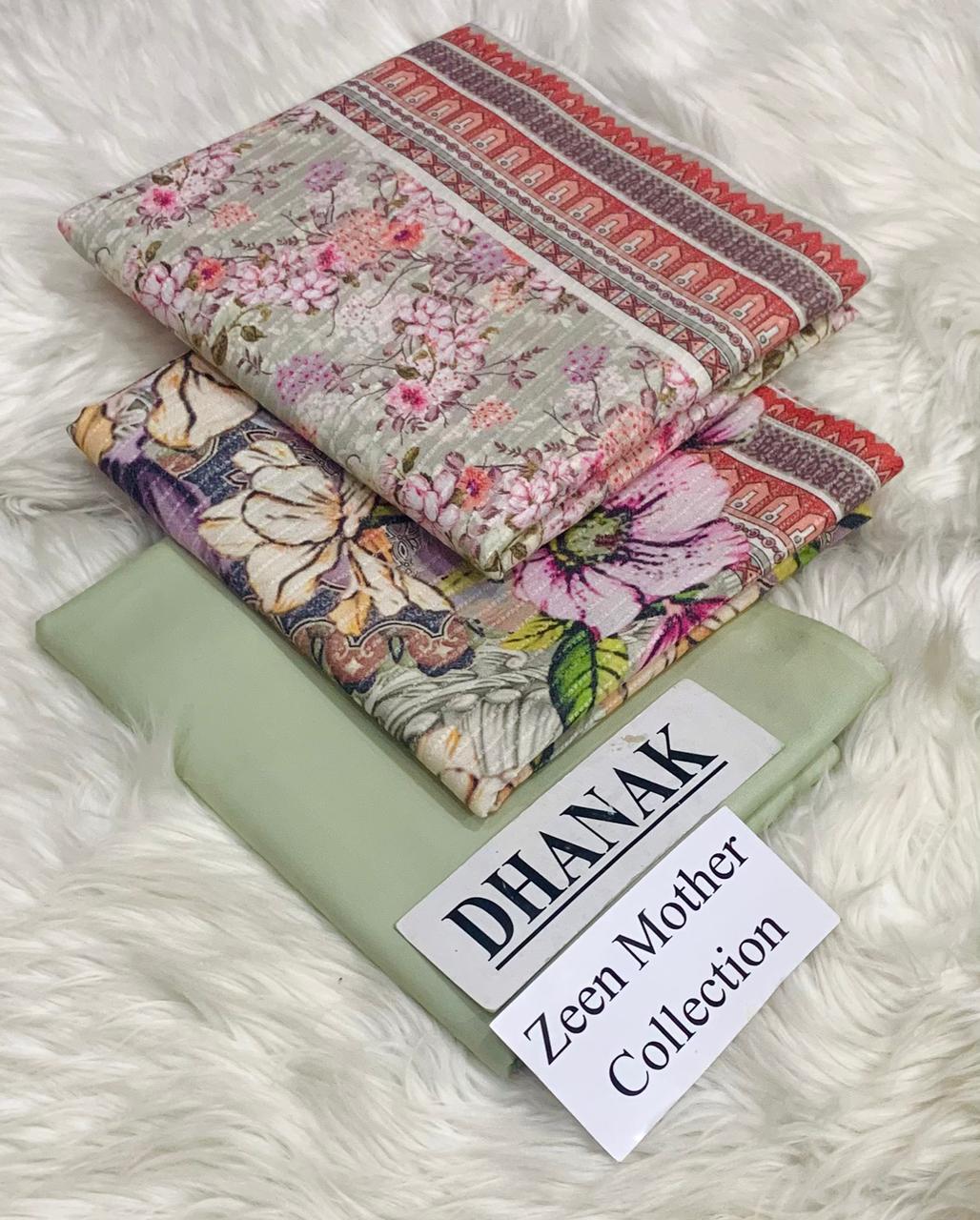 Zeen Dhanak Digital Print Suit