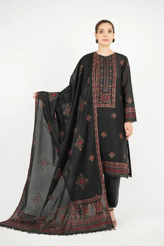 Bareeze Dhanak Emb Suit
