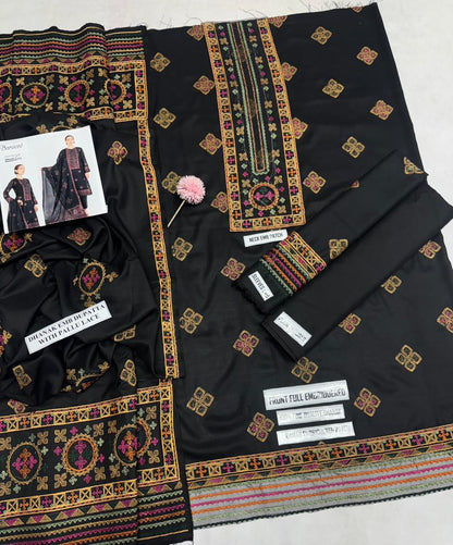 Bareeze Dhanak Emb Suit
