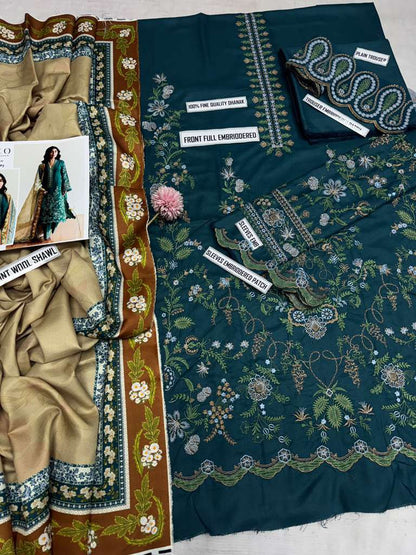 Coco Dhanak Embroidered Suit