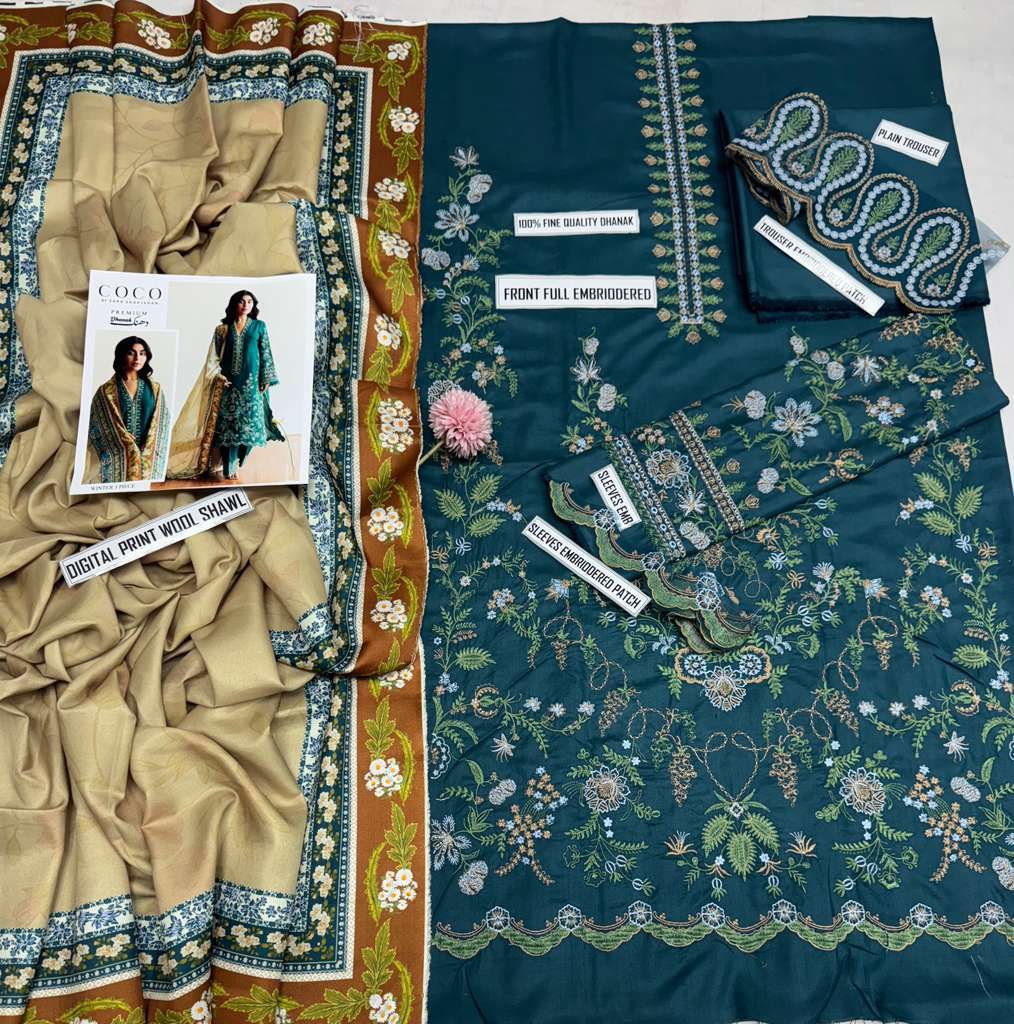 Coco Dhanak Embroidered Suit