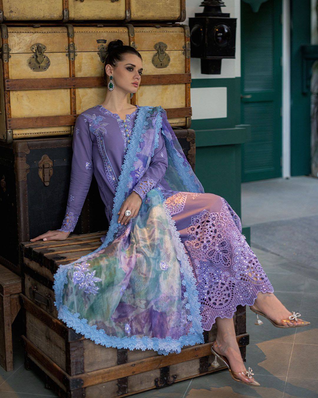 Mushq Dhanak Emb Suit