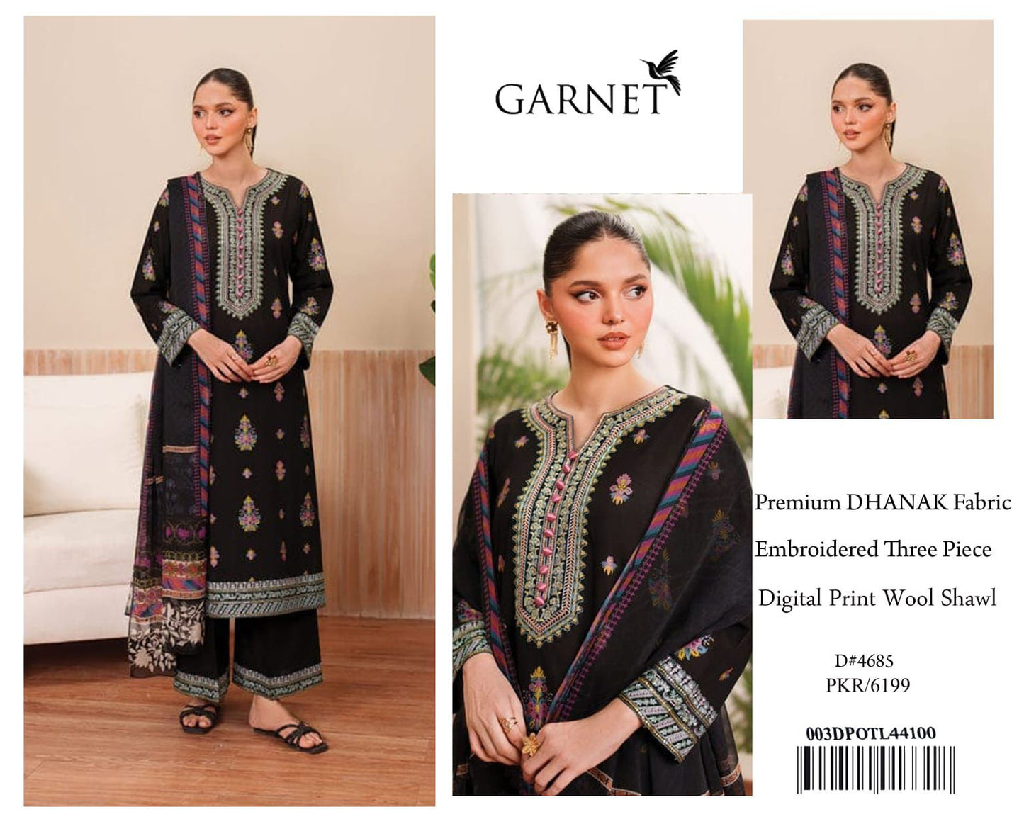Garnit Premium Dhanak Suit