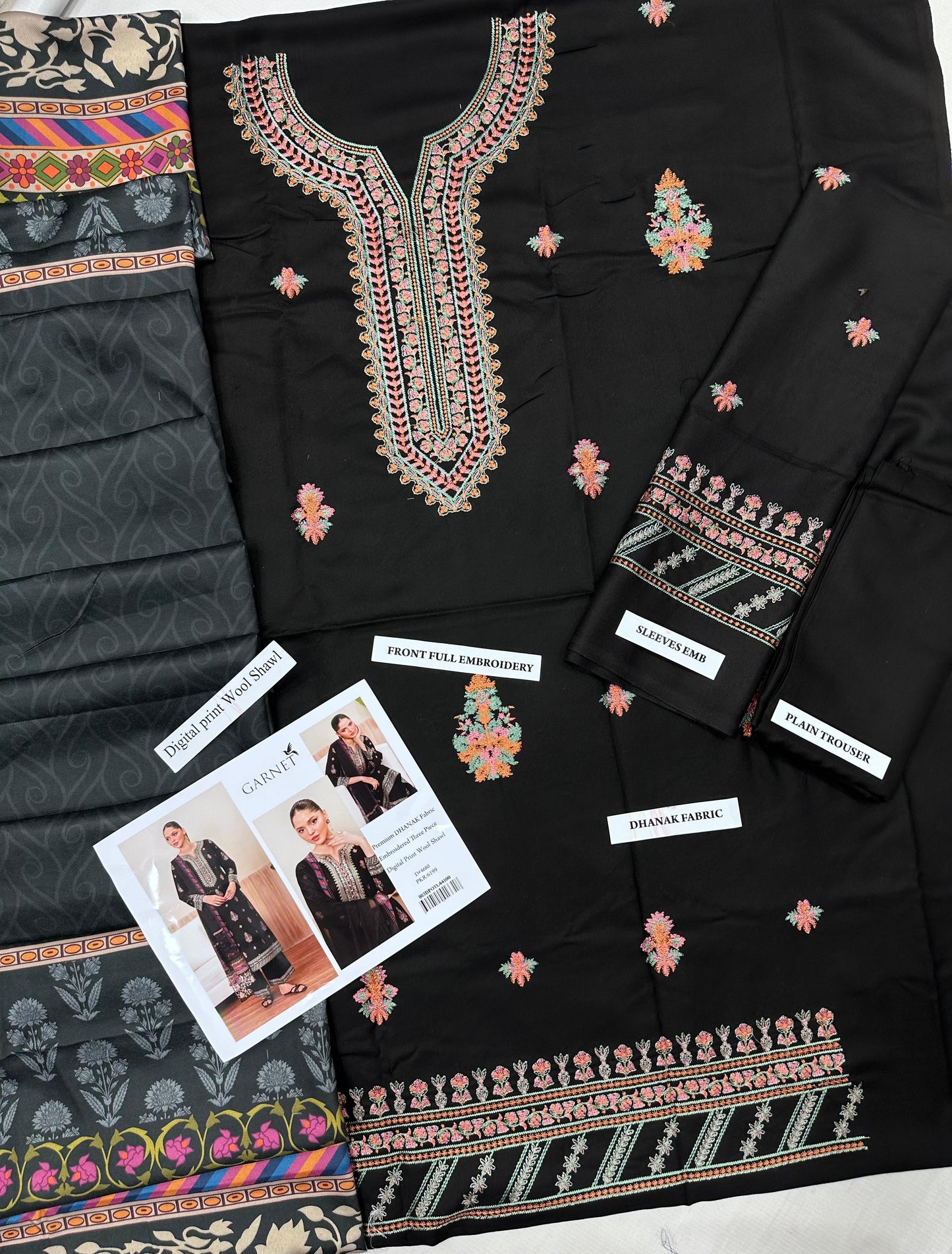 Garnit Premium Dhanak Suit