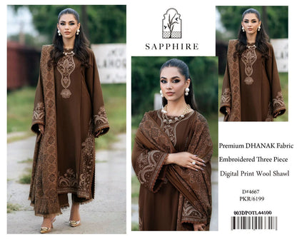 Sapphire Premium Dhanak Suit