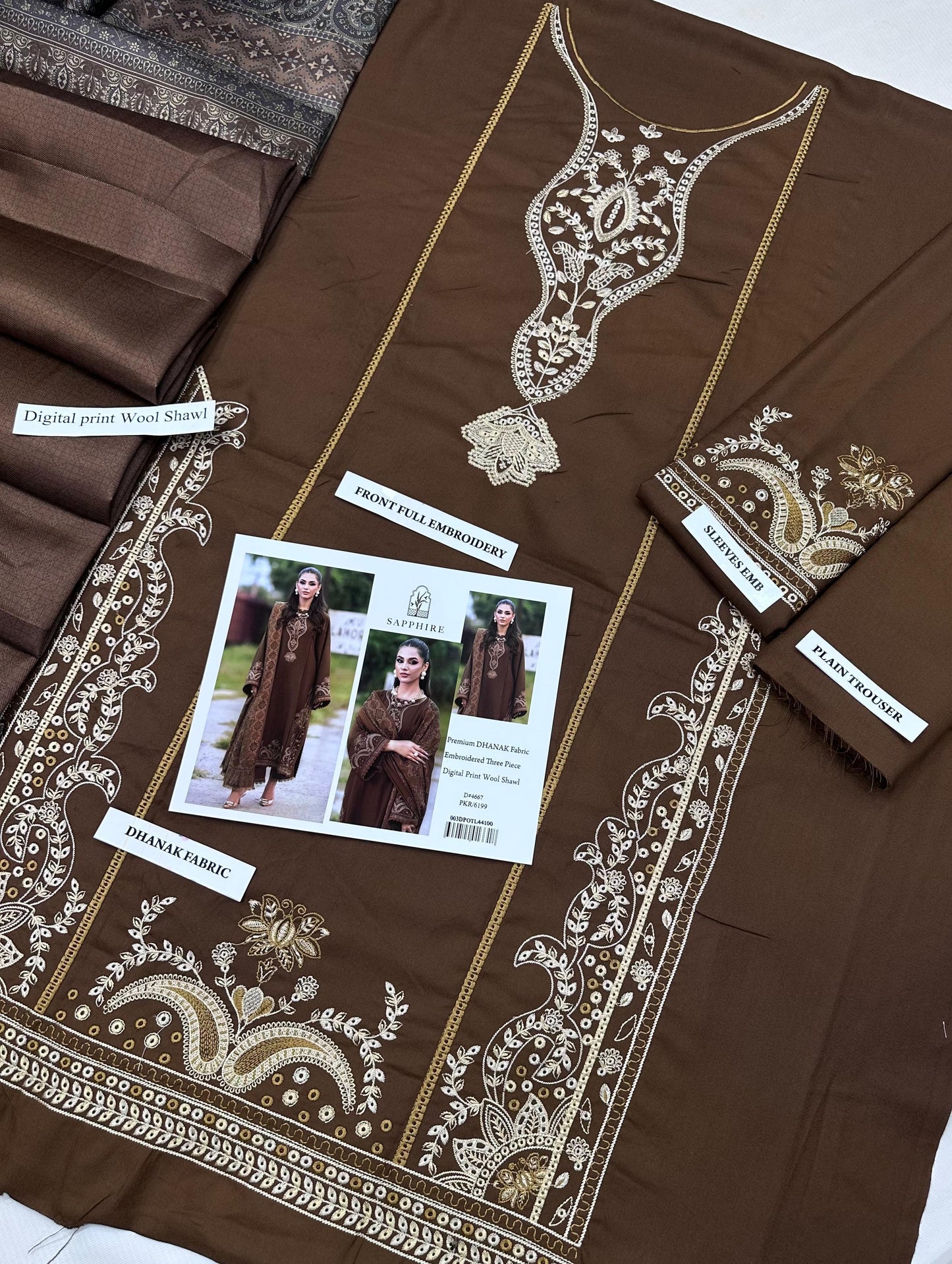 Sapphire Premium Dhanak Suit