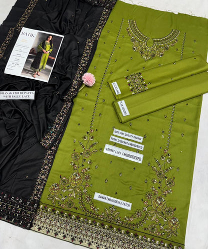 Batik Dhanak Emb Suit