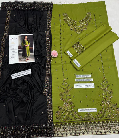 Batik Dhanak Emb Suit