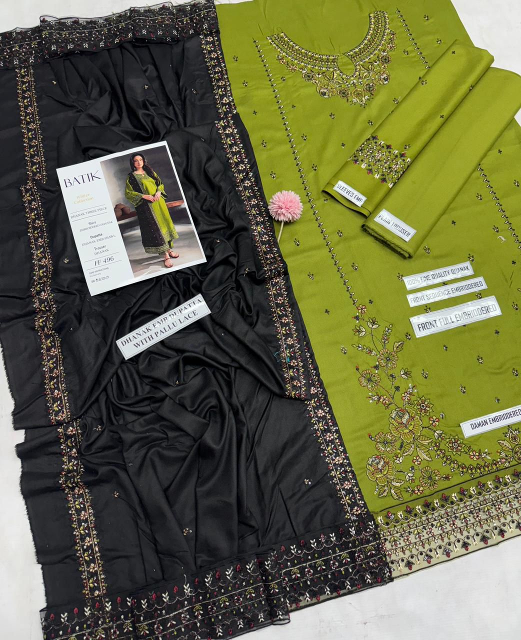 Batik Dhanak Emb Suit