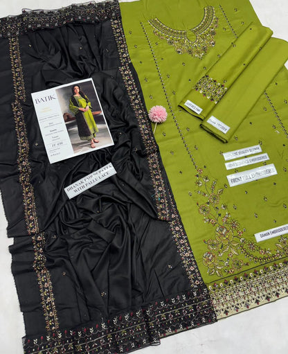 Batik Dhanak Emb Suit