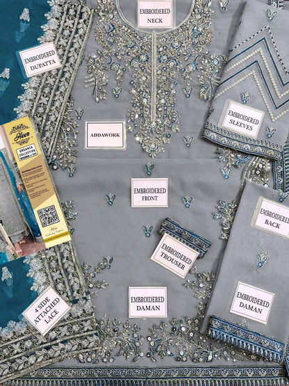 Akbar Aslam Luxe Organza Suit