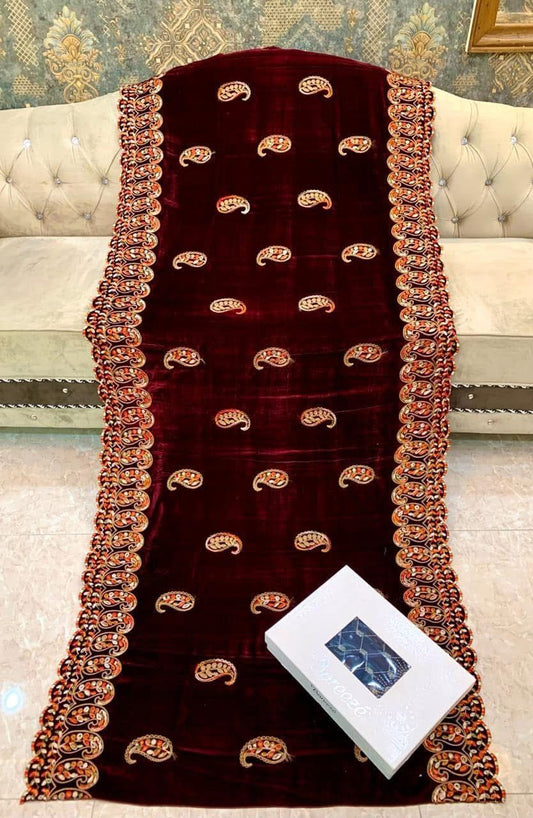 Ladies Premium Velvet Shawls