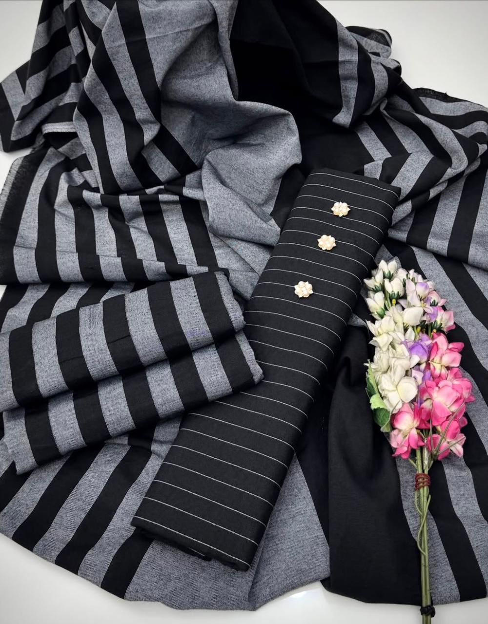 New Winter Collection – Multani Khaadi Sussi 3-Piece Suit with Velvet Strap Dupatta