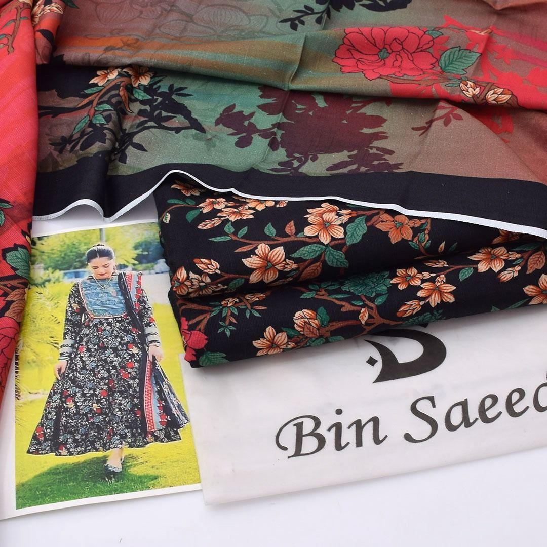 Bin Saeed Khaddar 3PC Suit