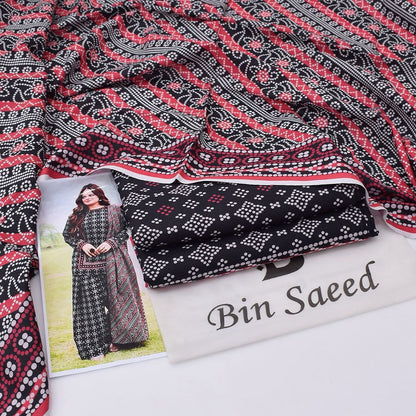 Bin Saeed Khaddar 3PC Suit