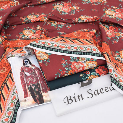 Bin Saeed Khaddar 3PC Suit
