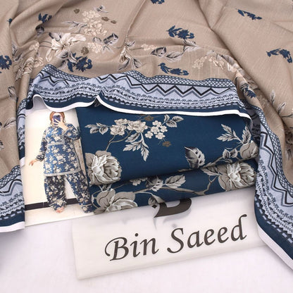 Bin Saeed Khaddar 3PC Suit