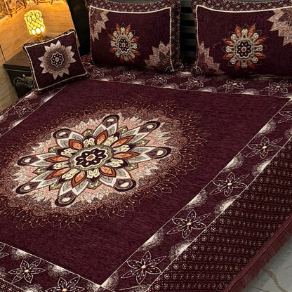 Velvet Jaquard 4PC Bedsheet