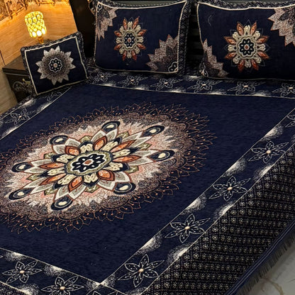 Velvet Jaquard 4PC Bedsheet