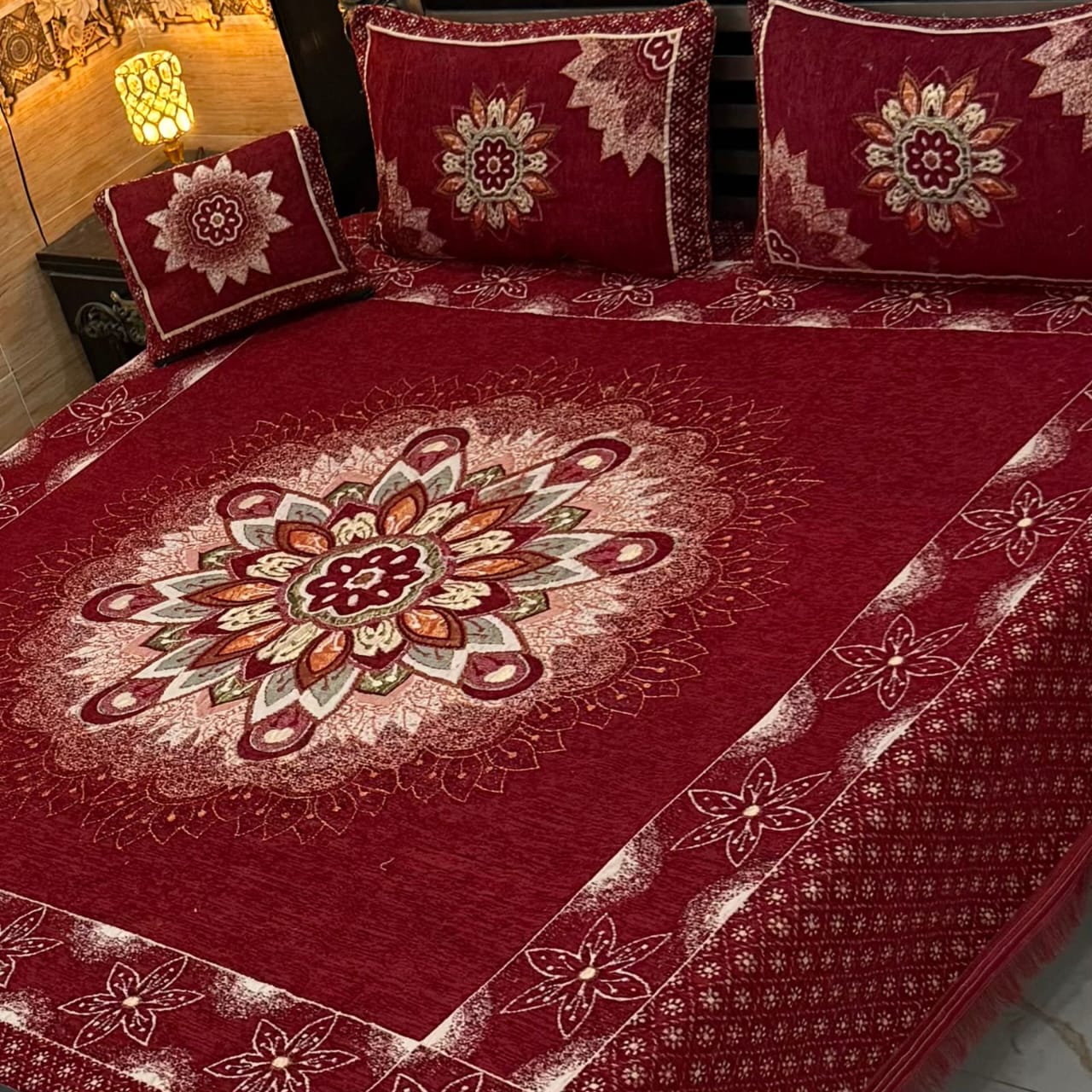 Velvet Jaquard 4PC Bedsheet