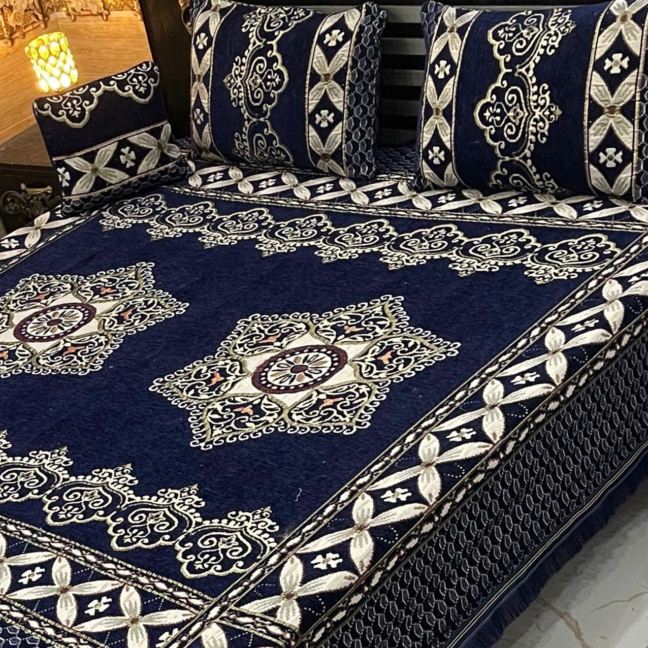 Velvet Jaquard 4PC Bedsheet