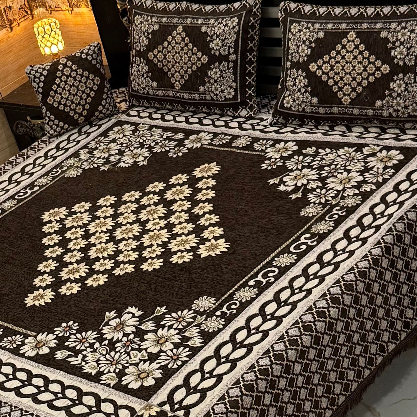 Velvet Jaquard 4PC Bedsheet