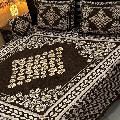 Velvet Jaquard 4PC Bedsheet