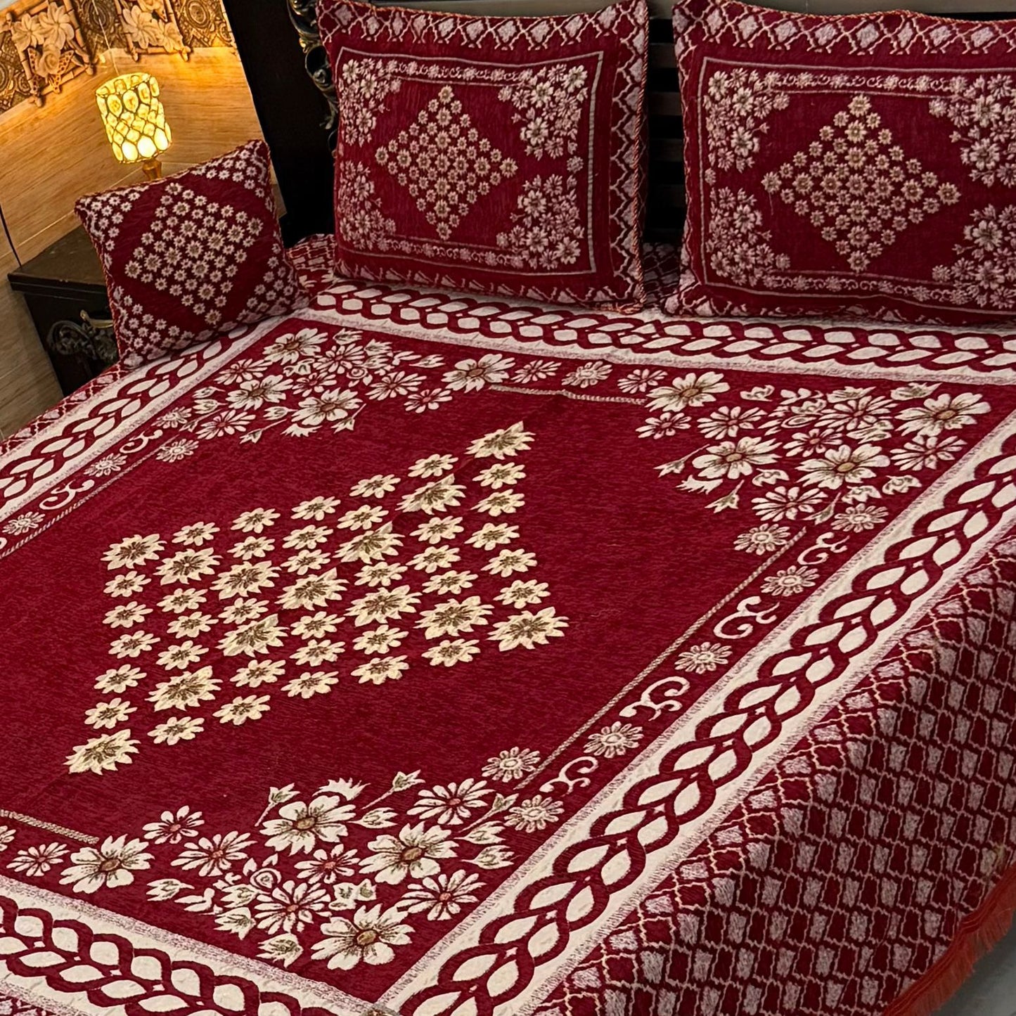 Velvet Jaquard 4PC Bedsheet