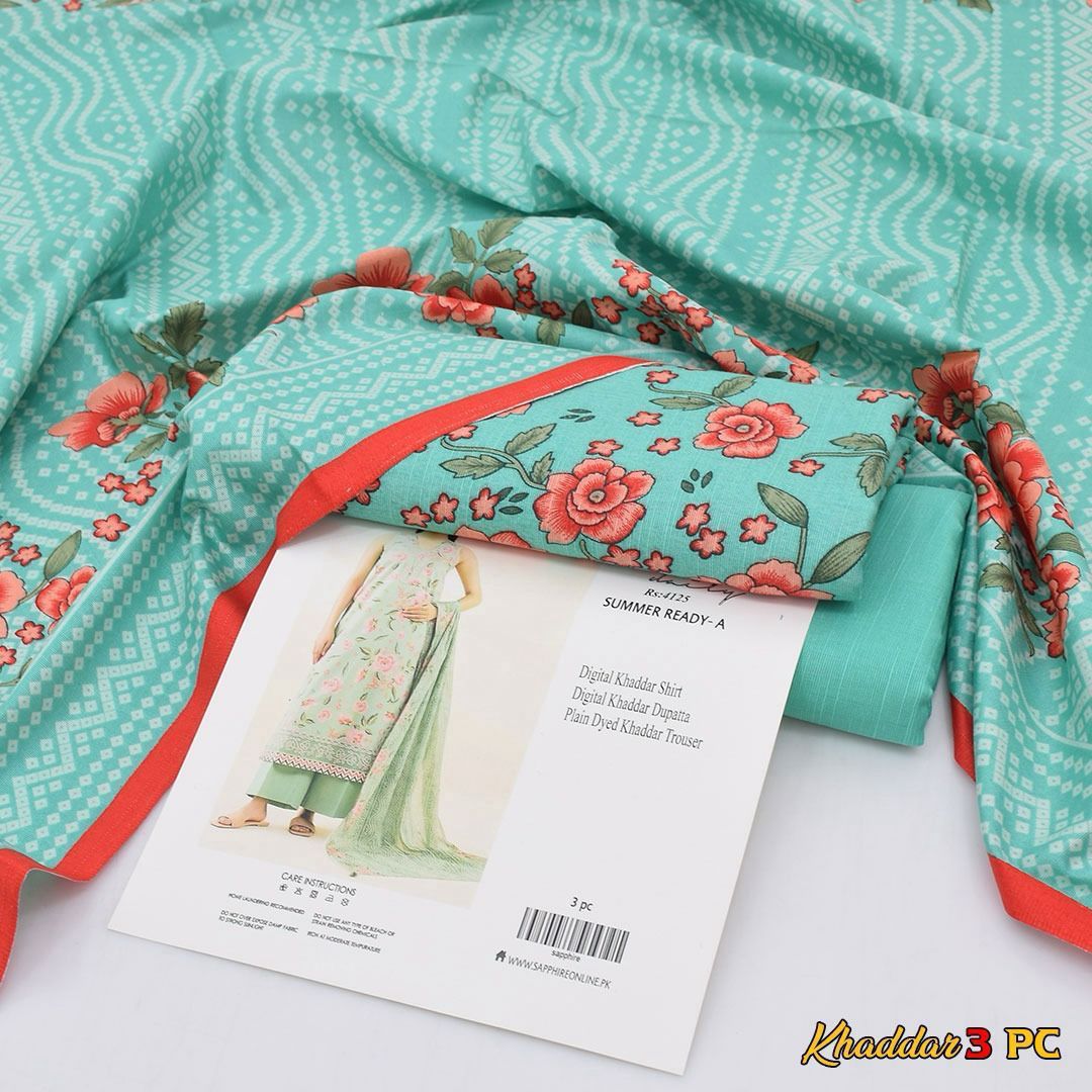 Winter Khaddar Collection – Premium 3PC Digital Printed Suit