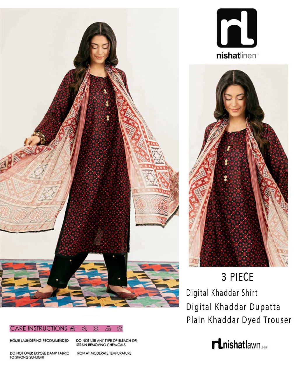 Winter Khaddar Collection – Premium 3PC Digital Printed Suit