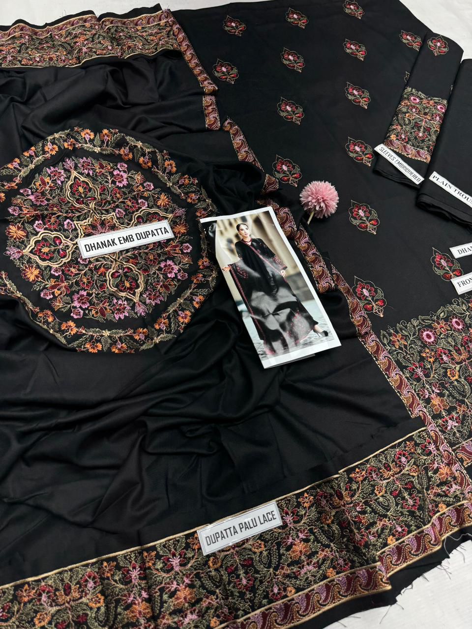 Bareeze Dhanak Heavy Emb Suit