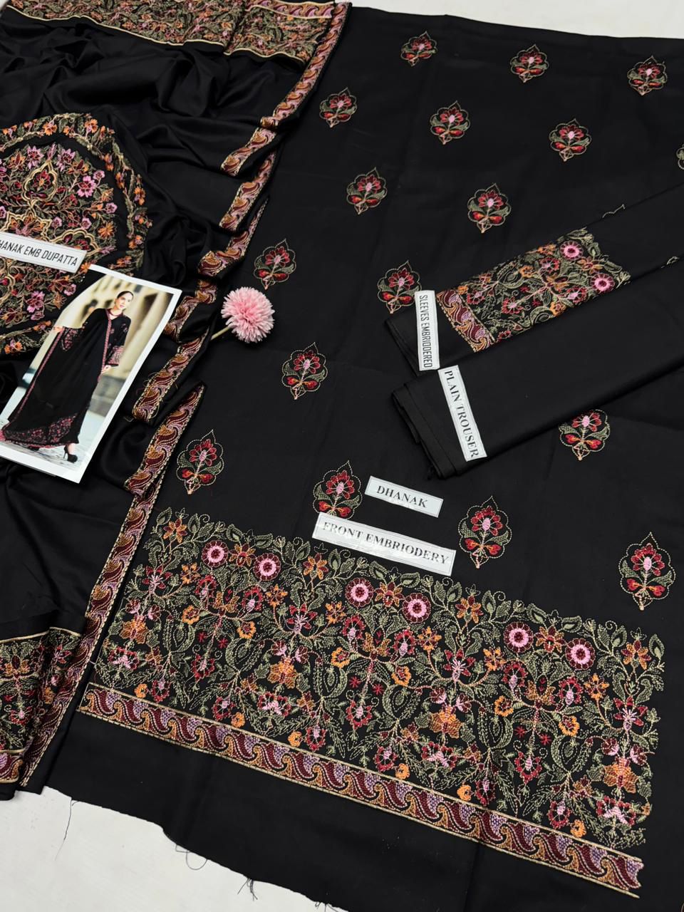 Bareeze Dhanak Heavy Emb Suit