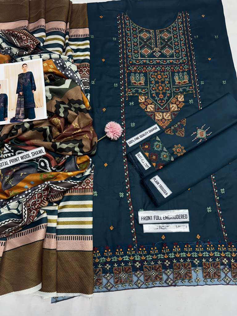 Kayseria Dhanak Emb Suit