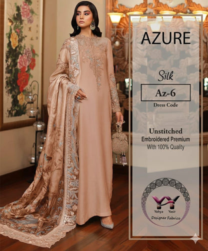 Azure Silk Luxury Suit